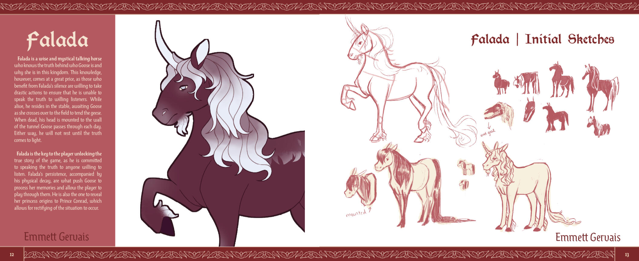 Falada | Initial Sketches