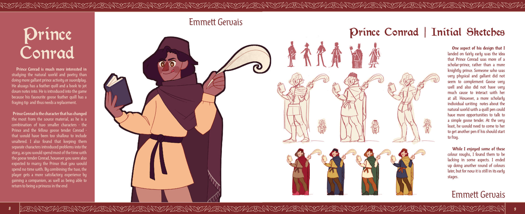 Prince Conrad | Initial Sketches